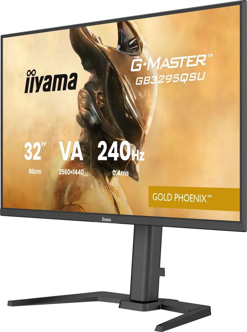 G-Master GB3295QSU-B1 Gold Phoenix - 32 inch - QHD - VA - 240 Hz - Verstelbaar - HDMI 2.1 - HDR 400 de iiyama, Noir – jaquette