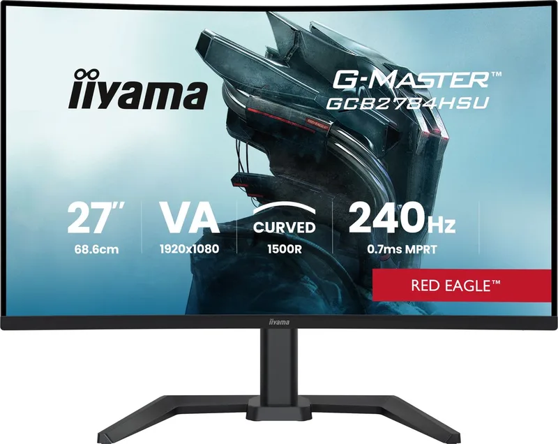 G-Master GCB2784HSU-B1 Red Eagle - 27 inch - Full HD - VA - 240Hz - Verstelbaar - Curved - HDMI 2.1, HDR10 by iiyama, Black – cover