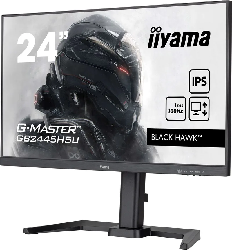 Hawk G-Master GB2445HSU-B2 - LED-Monitor 23.8" Fast IPS - 1920 x 1080 Full HD - 100 Hz - 1ms - 1300:1 by iiyama, Black – cover