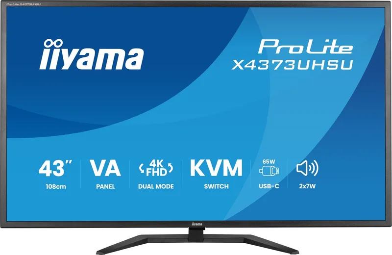 iyama ProLite X4373UHSU-B2 - 43 inch - 4K - IPS - USB-Hub (4x) - HDR10 van iiyama, Zwart – cover
