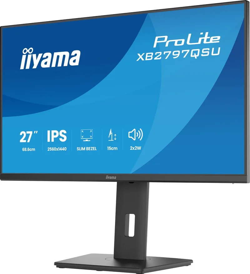 iyama ProLite XB2797QSU-B1 - 27 inch - QHD - IPS - USB-Hub (4x) - verstelbaar van iiyama, Zwart – cover