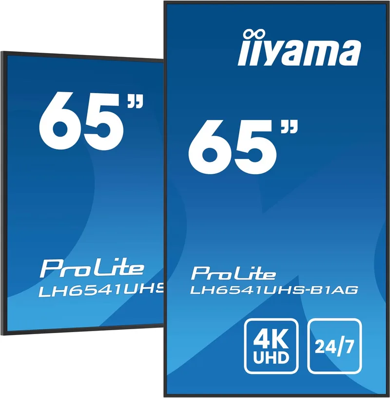 LH6541UHS-B1AG beeldkrant 163,8 cm (64.5) LCD 500 cd/m² 4K Ultra HD 24/7 by iiyama, Black – cover