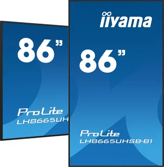 LH8665UHSB-B1 beeldkrant Kiosk-ontwerp 2,18 m (86) LED Wifi 800 cd/m² 4K Ultra HD Type processor Android 11 24/7 de iiyama, Noir – jaquette 1 sur 2