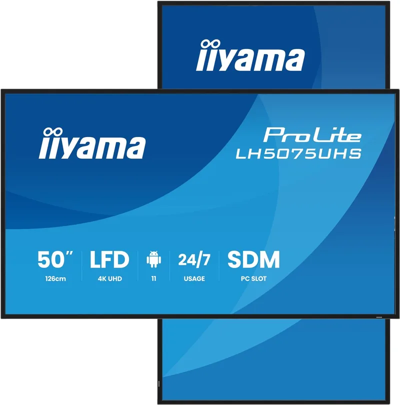 Monitor Iiyama LH5075UHS-B2AG 49,5" 4K Ultra HD by iiyama, Black – cover