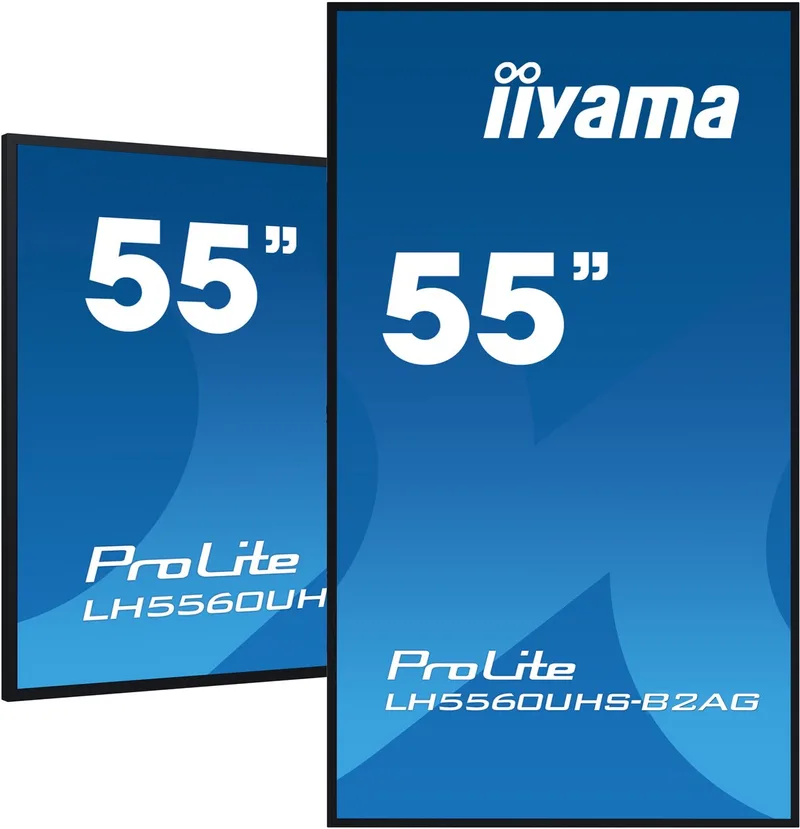Monitor Iiyama LH5560UHS-B2AG 55" 4K Ultra HD by iiyama, Black – cover