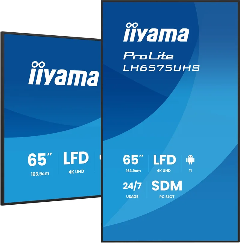 Monitor Iiyama LH6575UHS-B2AG 65" 4K Ultra HD van iiyama, Zwart – cover