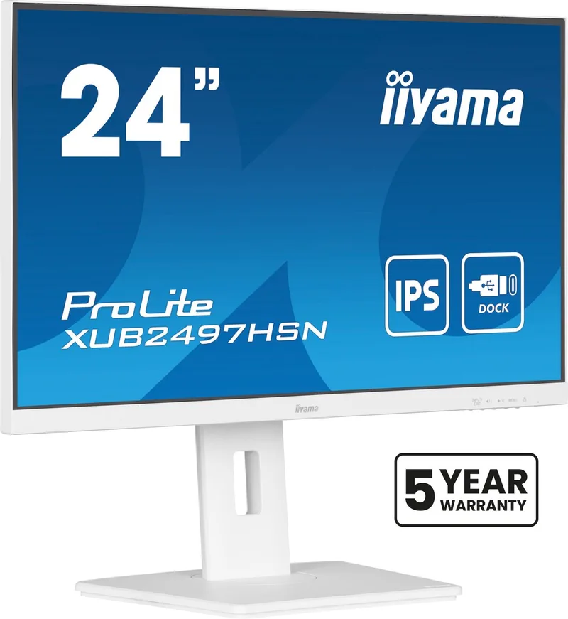 Monitor Iiyama XUB2497HSN-W2 Full HD 24" van iiyama, Wit – cover