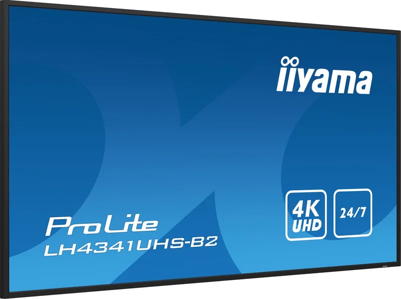 ProLite LH4341UHS-B2 - 43 Inch - IPS - 4K - 24/7 werktijd - 500 cd/m² van iiyama, Zwart – cover