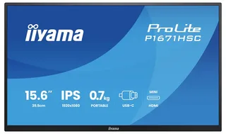 Prolite P1671HSC-B1 - 16 inch - Full HD - IPS van iiyama, Zwart – cover 2 van 2