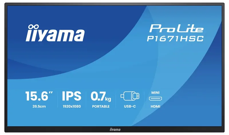Prolite P1671HSC-B1 - 16 inch - Full HD - IPS van iiyama, Zwart – cover 2 van 2