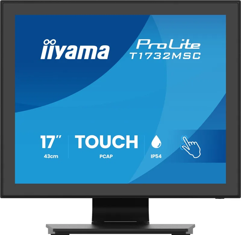 ProLite T1732MSC-B2S computer monitor 43,2 cm (17") 1280 x 1024 Pixels SXGA LED Touchscreen de iiyama, Noir – jaquette