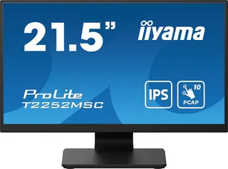 ProLite T2252MSC-B2AG computer monitor 54,6 cm (21.5) 1920 x 1080 Pixels Full HD LCD Touchscreen de iiyama, Noir – jaquette 1 sur 2