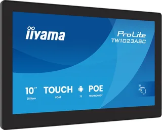 ProLite TW1023ASC-B3P - 10 inch - 1280x800 - IPS - Touch - RJ45 - Android 13 de iiyama, Noir – jaquette 1 sur 2