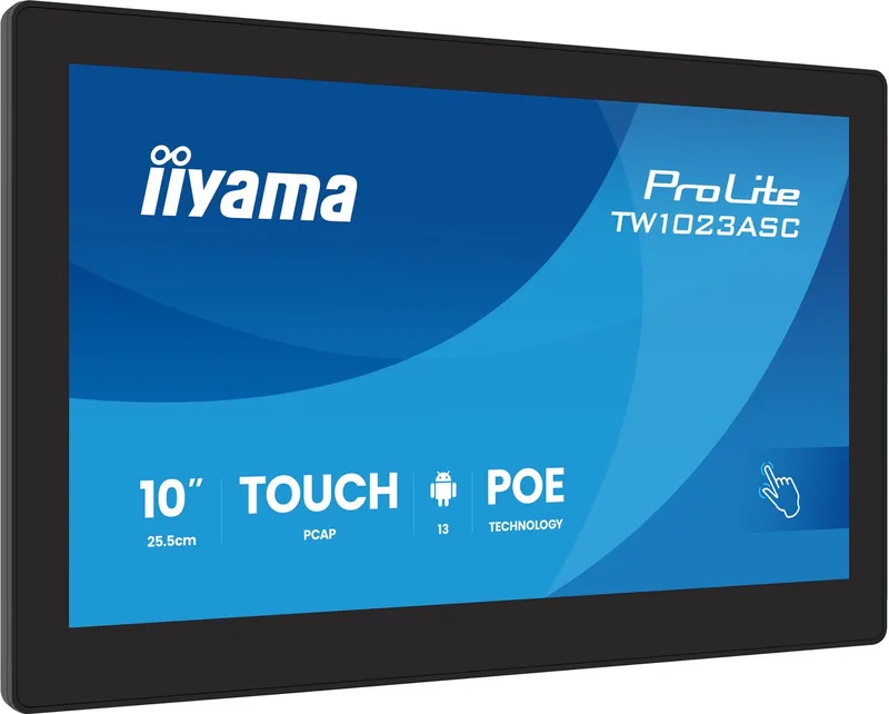 ProLite TW1023ASC-B3P - 10 inch - 1280x800 - IPS - Touch - RJ45 - Android 13 van iiyama, Zwart – cover