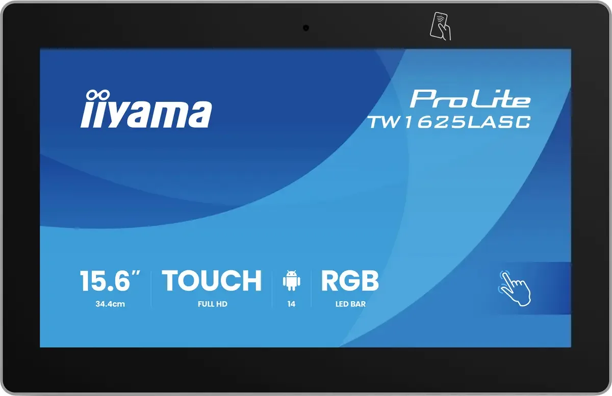 ProLite TW1625LASC Touchscreen monitor 39.6 cm (15.6 inch) 16:9 20 ms IPS LED van iiyama, Zwart – cover