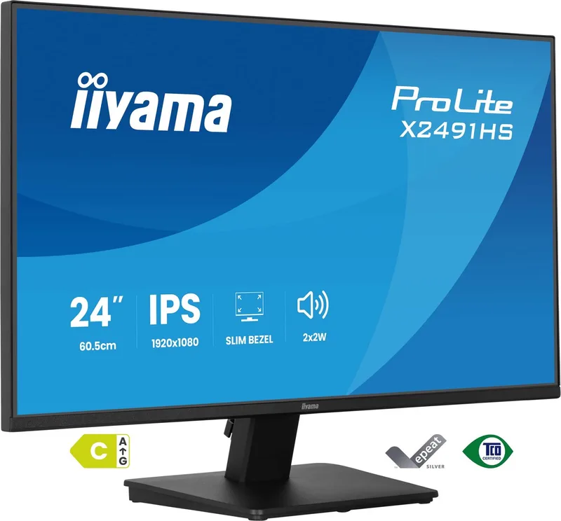 ProLite X2491HS-B1 - 24 inch - Full HD - IPS - speakers van iiyama, Zwart – cover