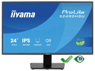 ProLite X2492HSU-B1 - 24 inch - Full HD - IPS - USB-Hub (2x) - Energy label B de iiyama, Noir – jaquette 2 sur 2