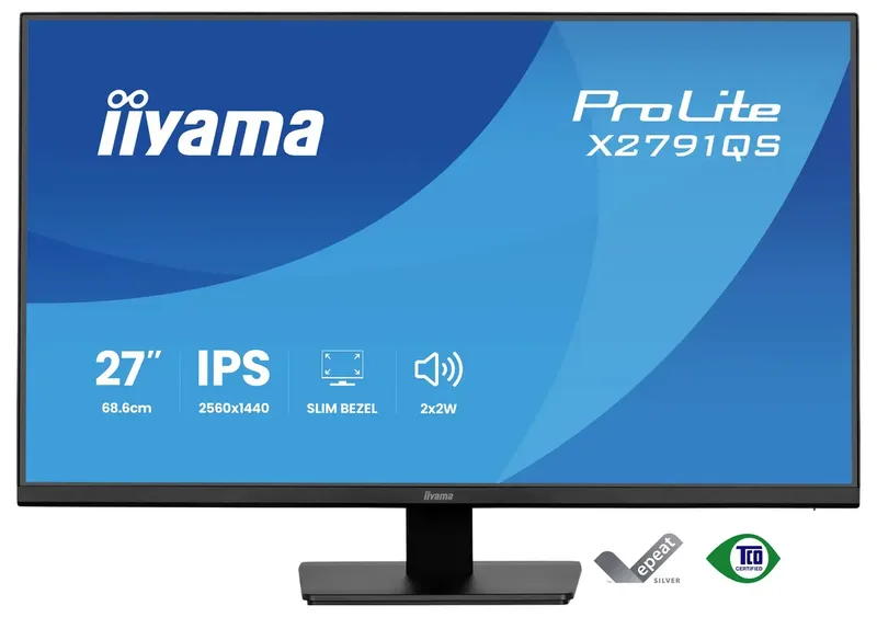 ProLite X2791QS-B1 - 27 inch - QHD - IPS fra iiyama, Sort – cover 2 af 2