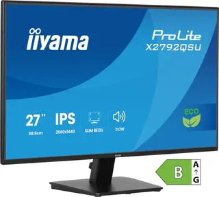 ProLite X2792QSU-B1 - 27 inch - QHD - IPS - USB-Hub (2x) - Energy label B by iiyama, Black – cover 1 of 2