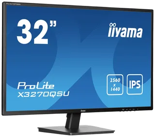 ProLite X3270QSU-B1 - 32 inch - QHD - IPS - USB-Hub (3x) by iiyama, Black – cover 2 of 2