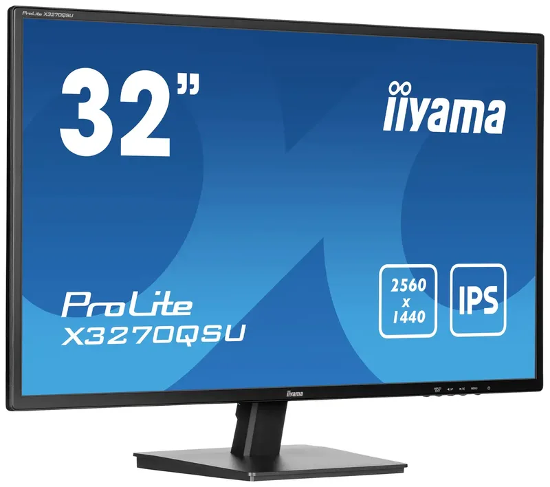ProLite X3270QSU-B1 - 32 inch - QHD - IPS - USB-Hub (3x) by iiyama, Black – cover 2 of 2