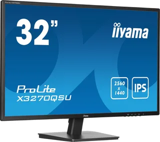 ProLite X3270QSU-B1 - 32 inch - QHD - IPS - USB-Hub (3x) by iiyama, Black – cover 1 of 2