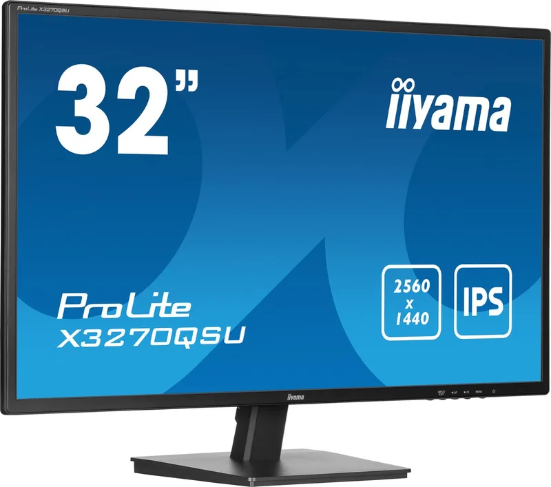 ProLite X3270QSU-B1 - 32 inch - QHD - IPS - USB-Hub (3x) de iiyama, Noir – jaquette