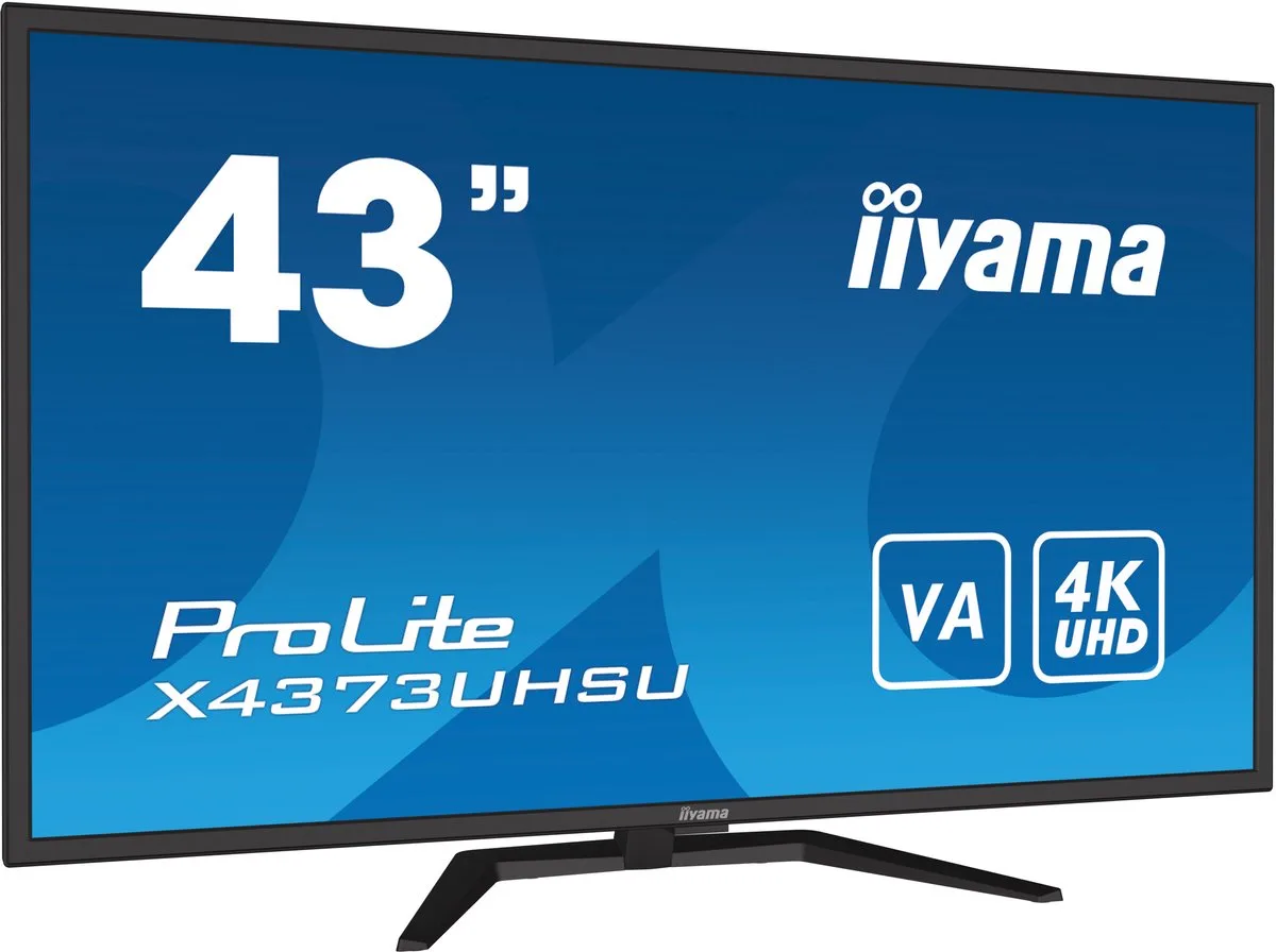 ProLite X4373UHSU-B1 - 43 inch - 4K - VA - USB-Hub (4x) - HDR by iiyama, Black – cover