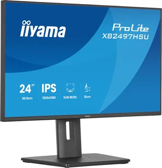 ProLite XB2497HSU-B1 - 24 inch - Full HD - IPS - USB-Hub (4x) - Verstelbaar by iiyama, Black – cover 1 of 2
