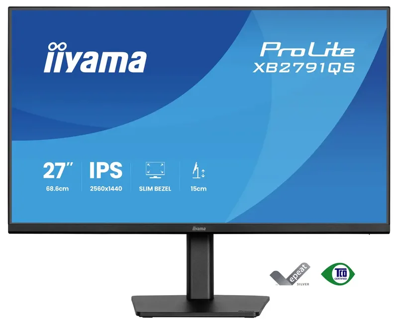 ProLite XB2791QS-B1 - 27 inch - QHD - IPS - verstelbaar de iiyama, Noir – jaquette 2 sur 2