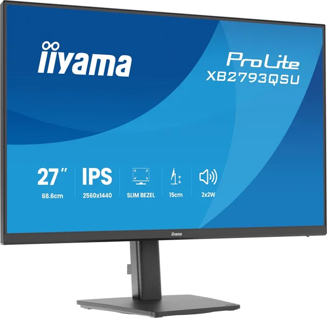 ProLite XB2793QSU-B1 - 27 inch - QHD - IPS - USB-Hub (2x) - verstelbaar