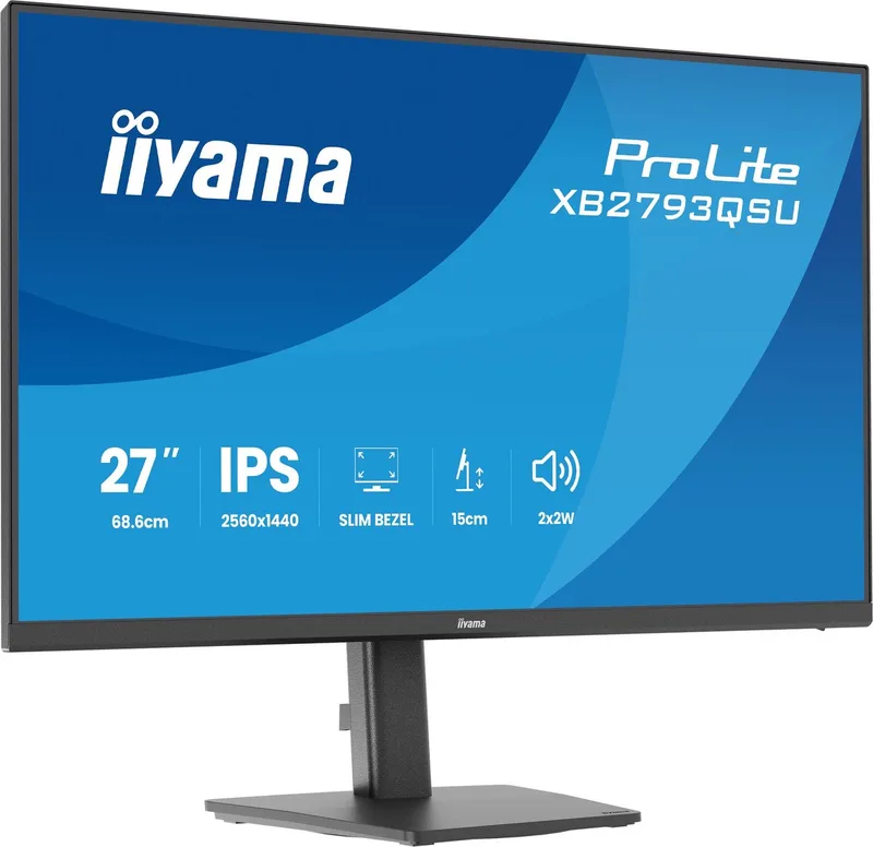 ProLite XB2793QSU-B1 - 27 inch - QHD - IPS - USB-Hub (2x) - verstelbaar by iiyama, Black – cover