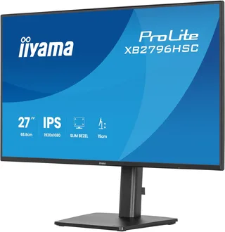 ProLite XB2796HSC-B1 - 27 inch - Full HD - IPS - USB-Hub (2x) - Verstelbaar - USB-C (65 watt) fra iiyama, Sort – cover 1 af 2