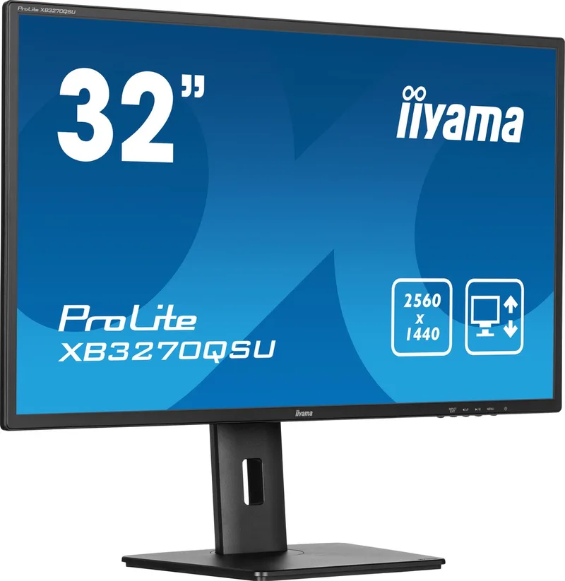 ProLite XB3270QSU-B1 - 32 inch - QHD - IPS - USB-Hub (3x) - Verstelbaar de iiyama, Noir – jaquette