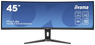 ProLite XCB4594DQSN-B1 - 45 inch - DQHD - VA - USB-Hub (3x) - Verstelbaar - USB-C Dock - KVM - Curved van iiyama, Zwart – cover 2 van 2