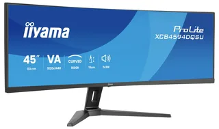 ProLite XCB4594DQSU-B1 - 45 inch - DQHD - VA - USB-Hub (4x) - verstelbaar - Curved - HDR, KVM by iiyama, Black – cover 2 of 2