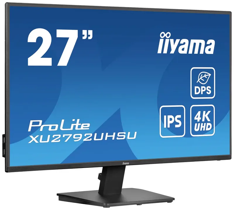 ProLite XU2792UHSU-B6 - 27 inch - 4K - IPS - USB-Hub (2x) från iiyama, Svart – omslag 2 av 2