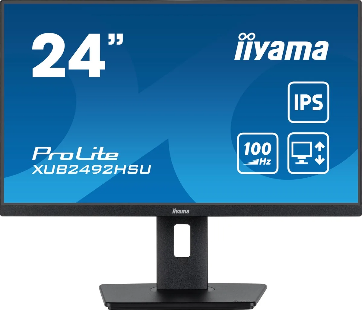 ProLite XUB2492HSU-B6 - 24 inch - Full HD - IPS - USB-Hub (4x) - Verstelbaar fra iiyama, Sort – cover