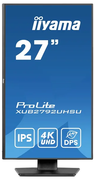 ProLite XUB2792UHSU-B6 - 27 inch - 4K - IPS - USB-Hub (3x) - Verstelbaar by iiyama, Black – cover 2 of 2