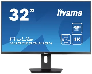 ProLite XUB3293UHSN-B5 - 32 inch - 4K - IPS - USB-Hub (2x) - Verstelbaar - USB-C Dock by iiyama, Black – cover 2 of 2