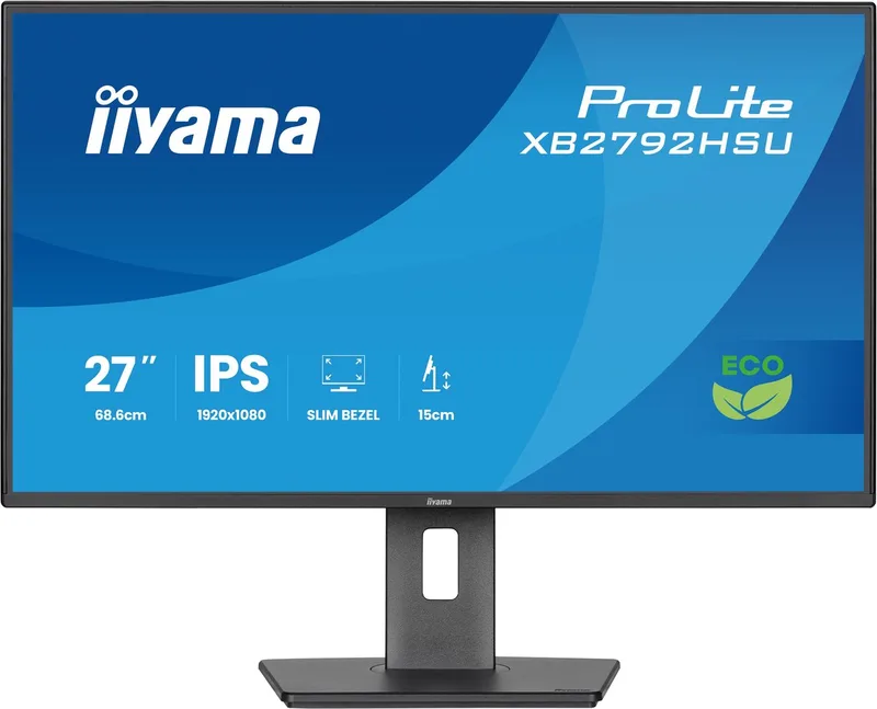 PtoLite XB2792HSU-B1 - 27 inch - Full HD - IPS - USB-Hub (2x) - Verstelbaar - Energy label B by iiyama, Black – cover