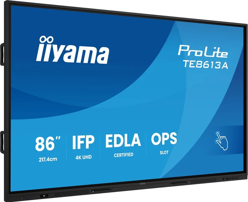 TE8613A-B2AG beeldkrant Kiosk-ontwerp 2,17 m (85.6") Wifi 500 cd/m² 4K Ultra HD Touchscreen Type processor Android 24/7 by iiyama, Black – cover