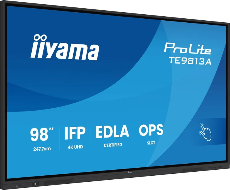 TE9813A-B2AG beeldkrant Kiosk-ontwerp 2,48 m (97.5") Wifi 500 cd/m² 4K Ultra HD Touchscreen Type processor Android 24/7 de iiyama, Noir – jaquette