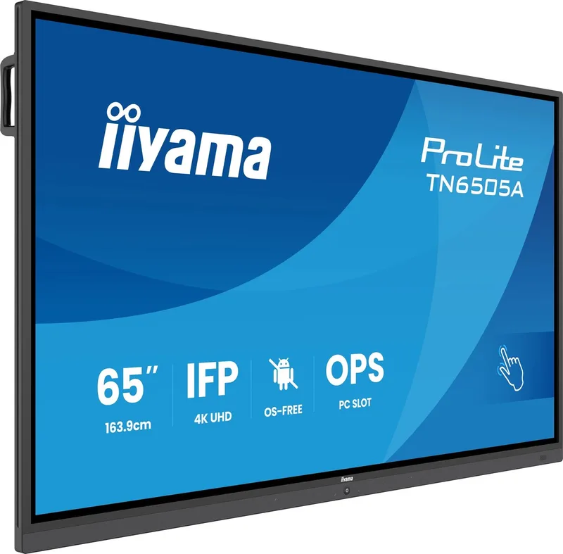 TN6505A-B1AG beeldkrant Interactief flatscreen 163,8 cm (64.5) 500 cd/m² 4K Ultra HD Touchscreen van iiyama, Zwart – cover