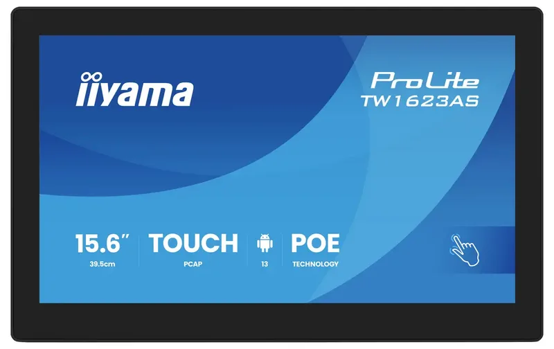 TW1623AS-B3P computer monitor 39,6 cm (15.6") 1920 x 1080 Pixels Full HD LED Touchscreen by iiyama, Black – cover 2 of 2