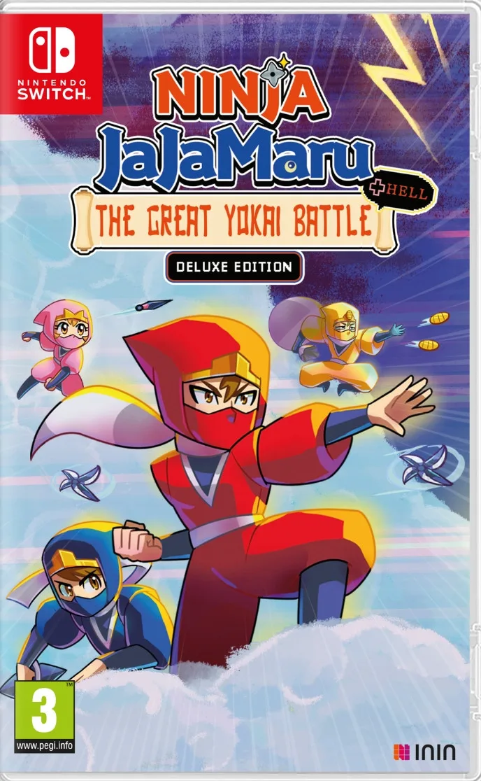 Ninja JaJaMaru: The Great Yokai Battle +Hell - Deluxe Edition van ININ Games, Nintendo Switch – cover