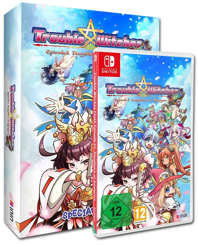 Trouble Witches Final! Episode 01: Daughters of Amalgam Special Edition van ININ Games, Nintendo Switch – cover