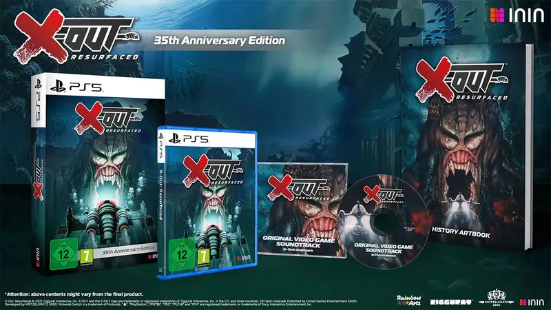 X-Out Resurfaced 35th Anniversary Edition van ININ Games, PS5 – cover