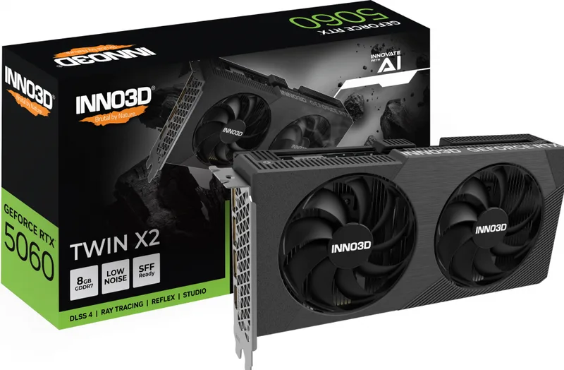 GEFORCE RTX 5060 8GB TWIN X2 - Videokaart van Inno3D – cover
