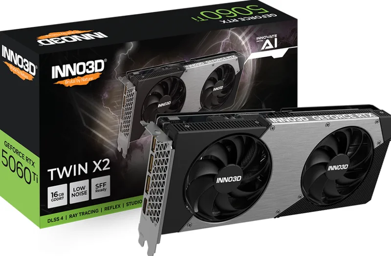 GEFORCE RTX 5060 Ti 16GB TWIN X2 - Videokaart van Inno3D – cover